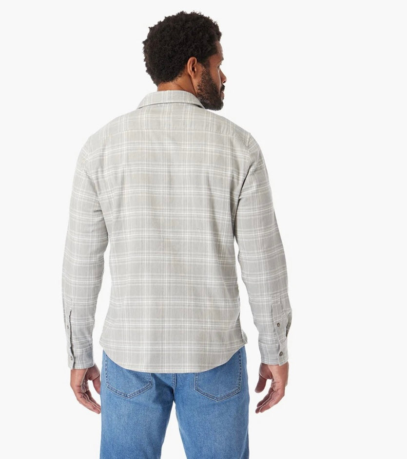 Fair Harbor Seaside Flannel Light Grey Plaid