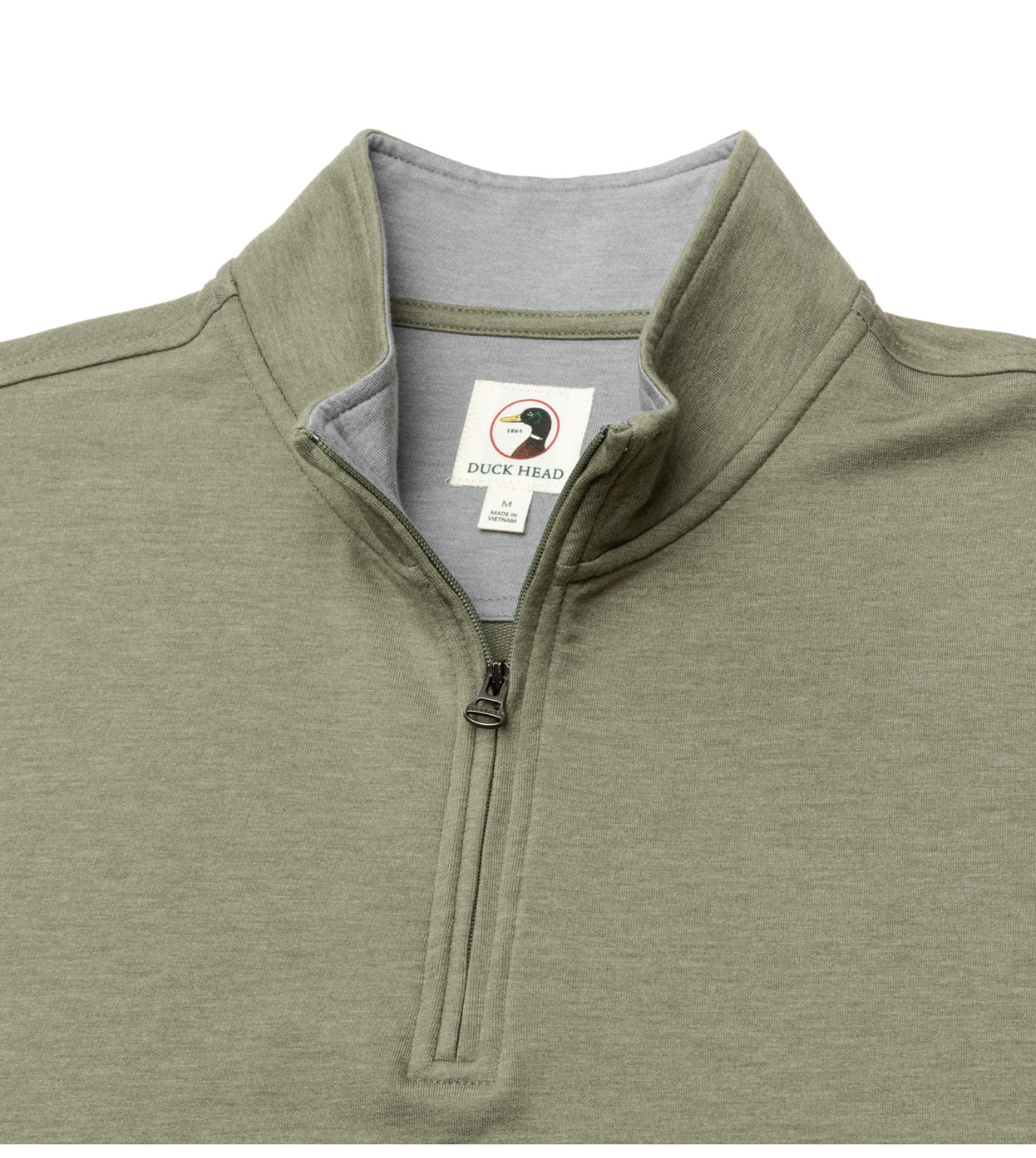 Duck Head 1/4 zip green