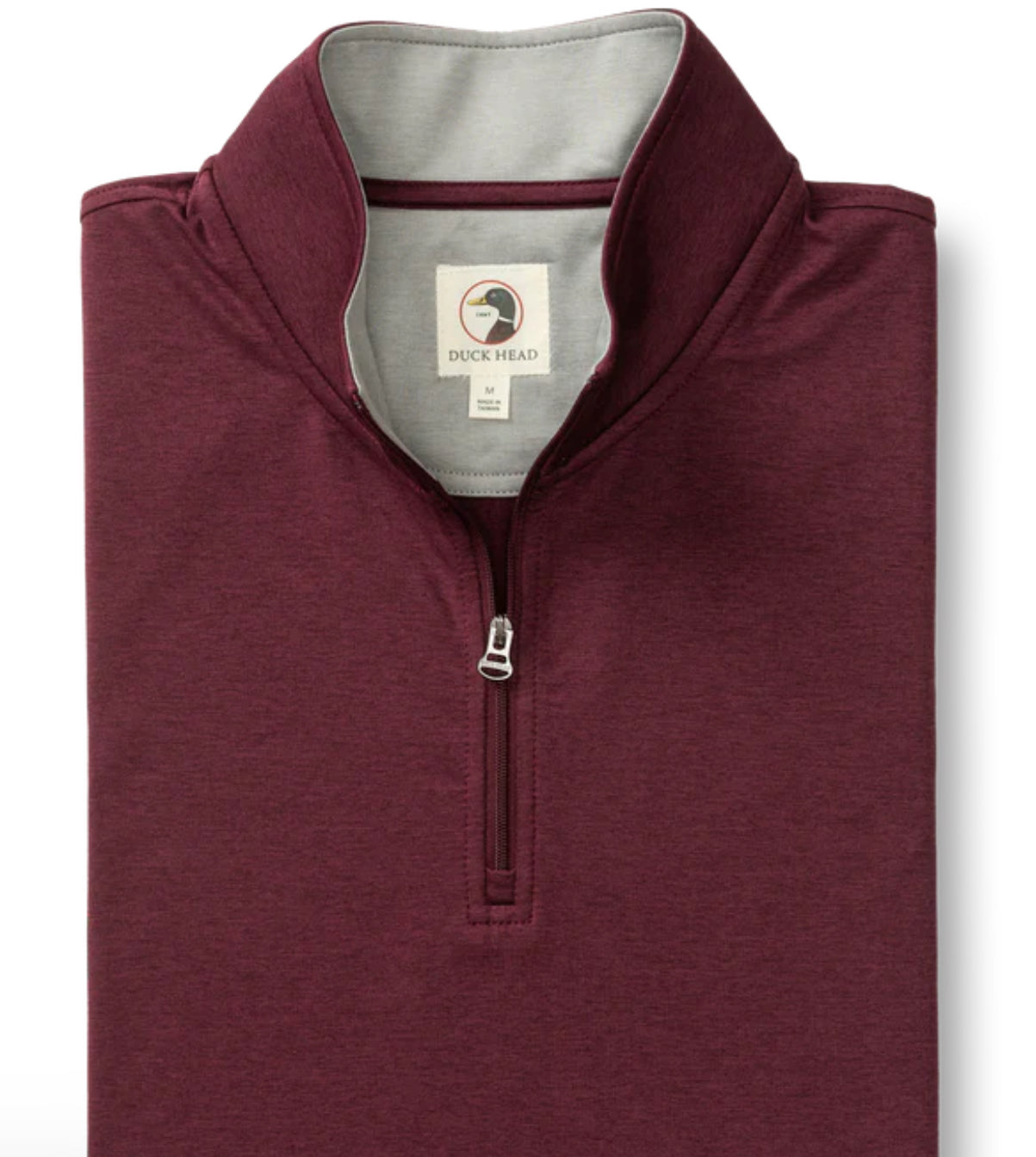 DuckHead Fig Heather Quarter Zip
