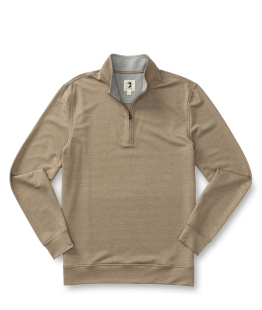 Duck Head 1/4 Zip Walnut Heath