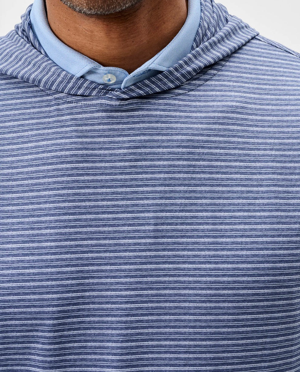 Johnnie O Talon Print Stripe Navy