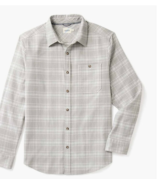 Fair Harbor Seaside Flannel Light Grey Plaid