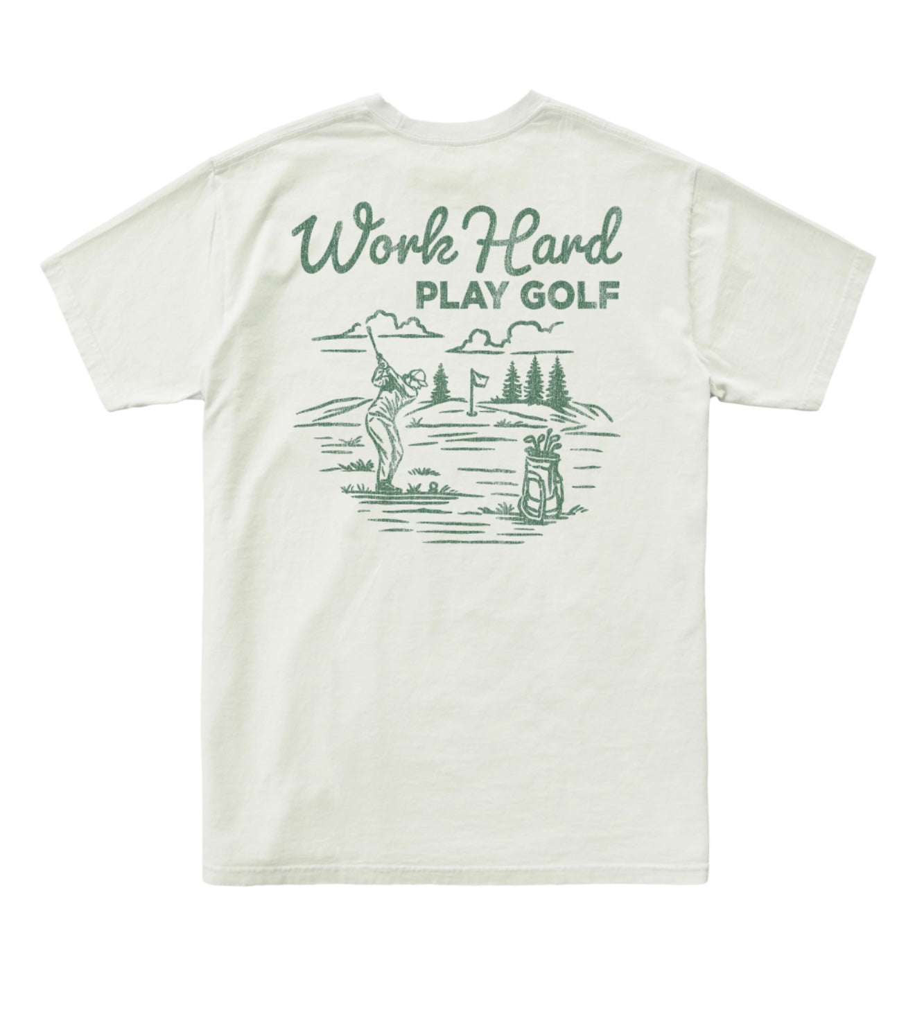 Retro Brand Work Hard Golf Tee