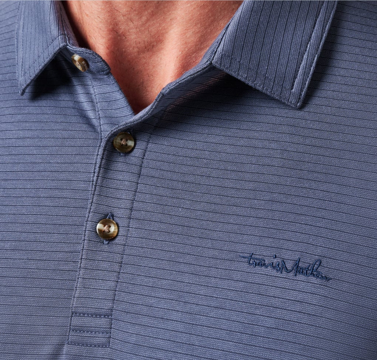 Travis Mathew The Zinna Mood Indigo Vintage Polo