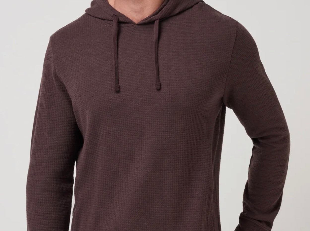 Travis Mathew Cloud Waffle Hoodie Raisin