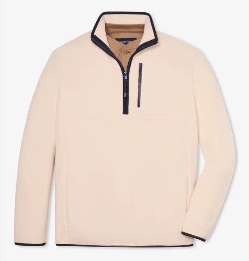 Mizzen & Main Crosby Fleece Pullover Oat
