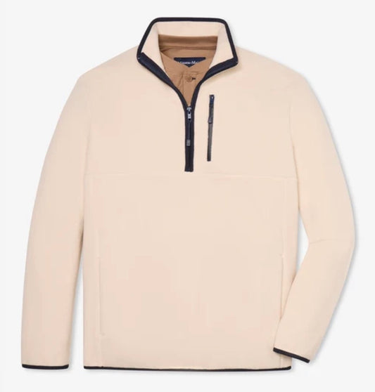 Mizzen & Main Crosby Fleece Pullover Oat