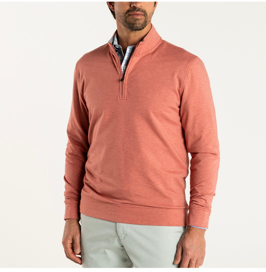 Duck Head 1/4 Zip Faded Red Heather