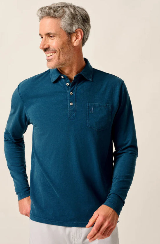 Johnnie O Coastal Wash LS Sport Navy
