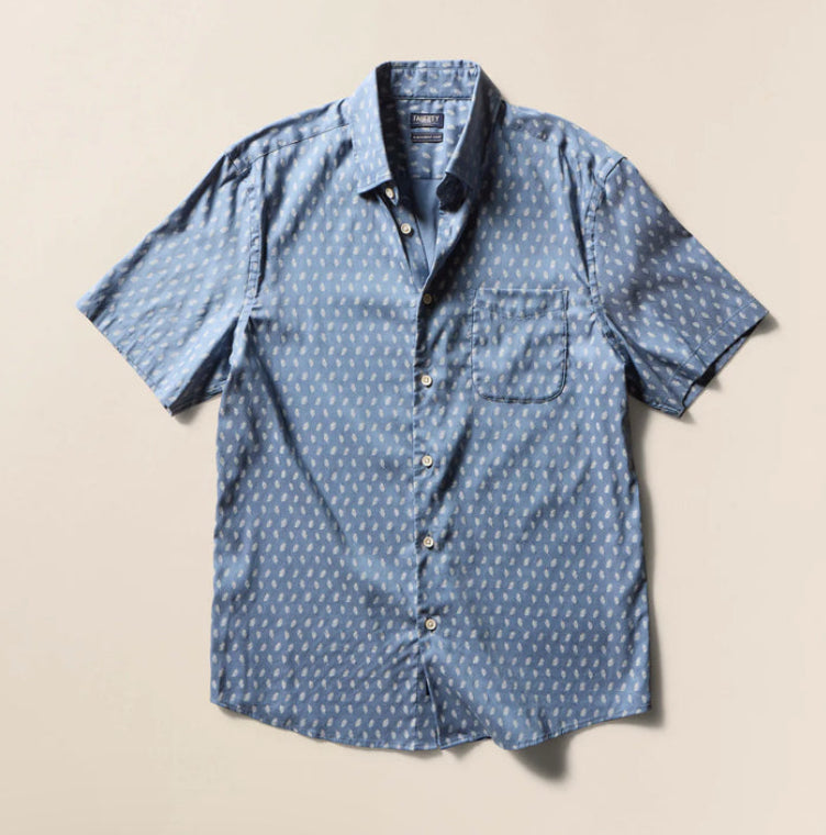 Faherty SS Movement Monterrey Shirt Palm Foliage