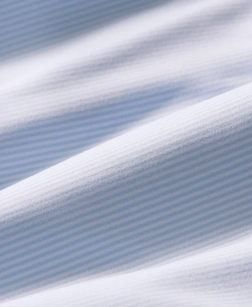 Mizzen & Main Versa Light Blue White Stripe Versa