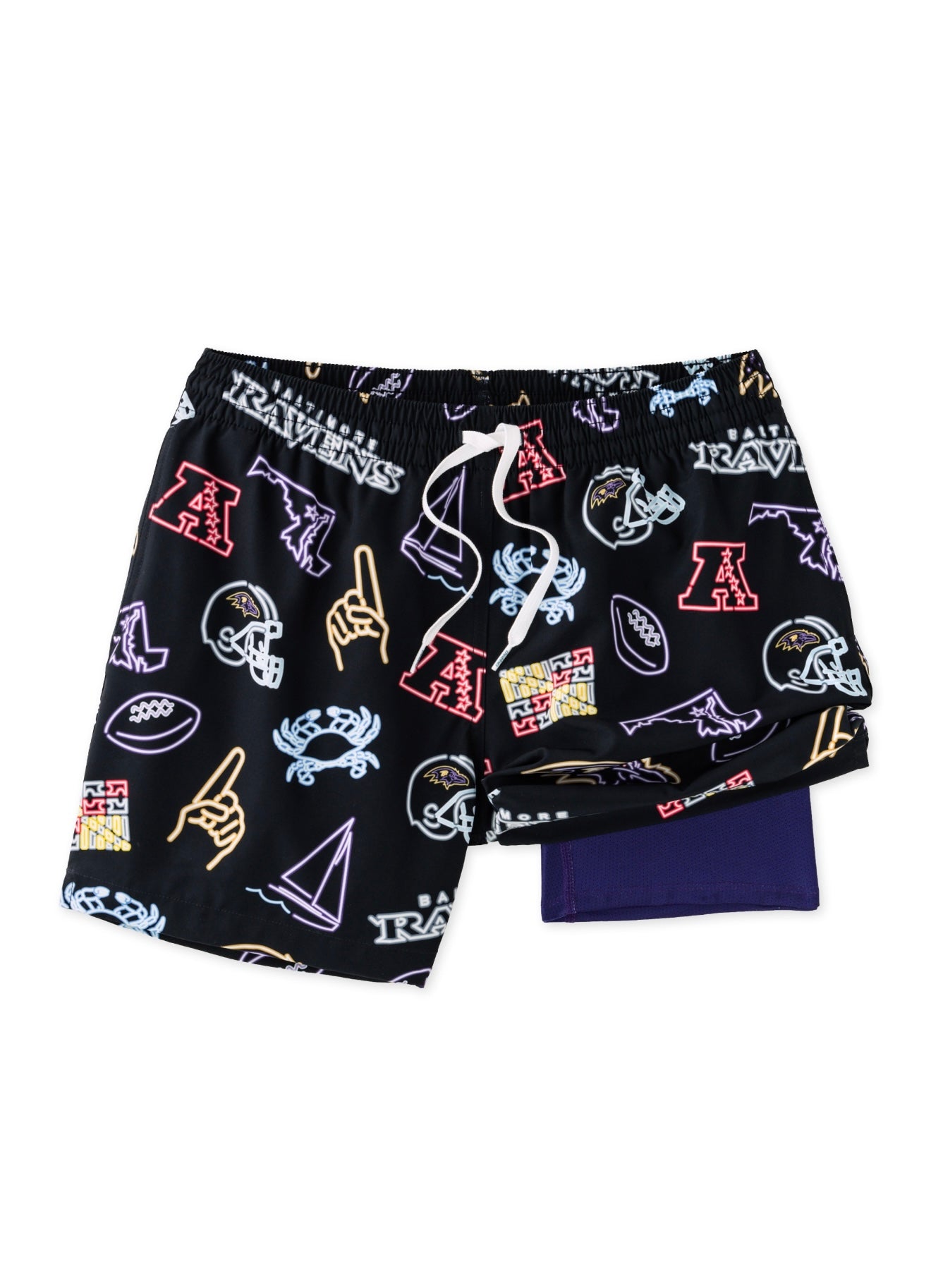 Chubbies Neon Ravens