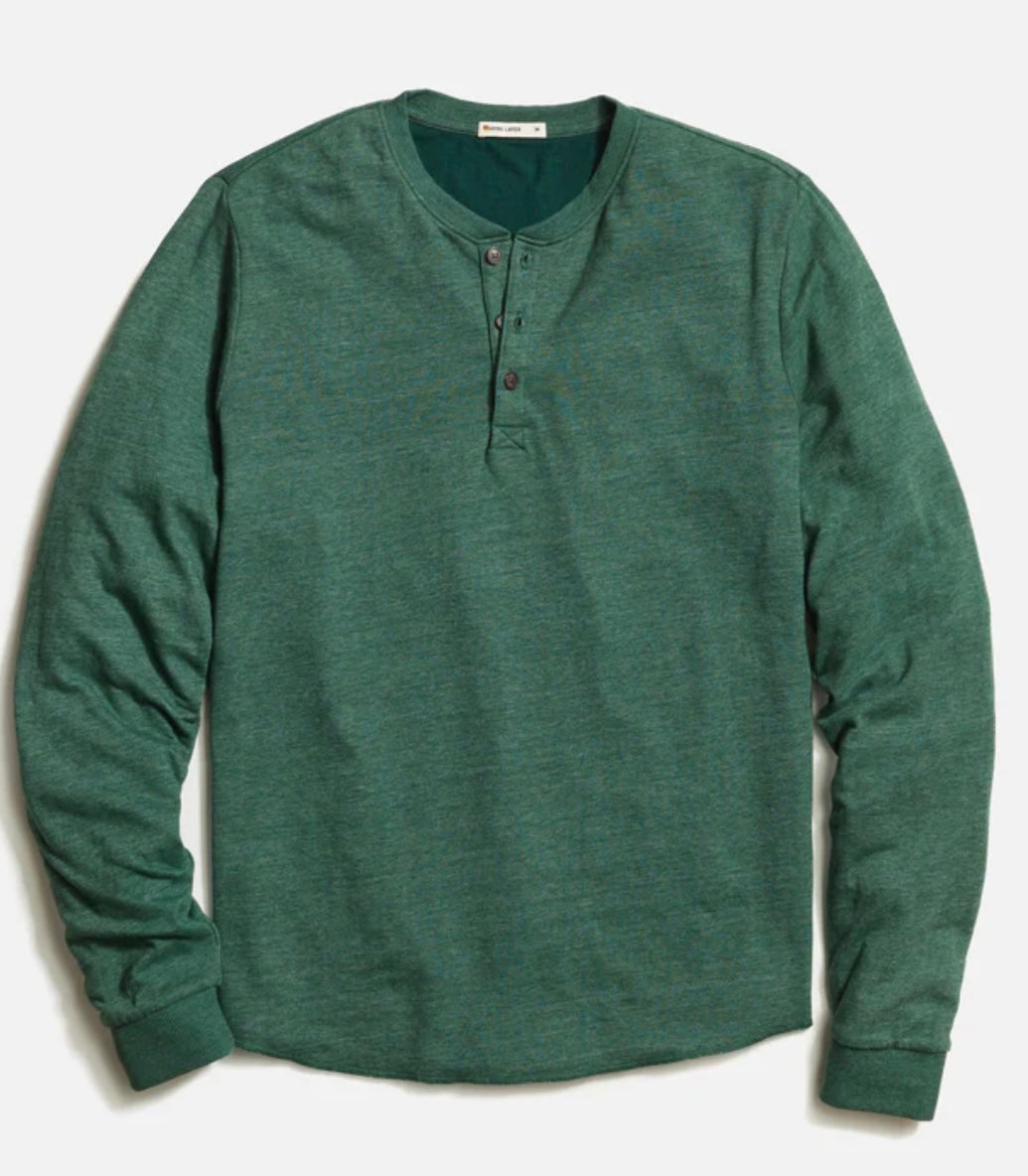Marine Layer Pine Grove Double Knit Henley