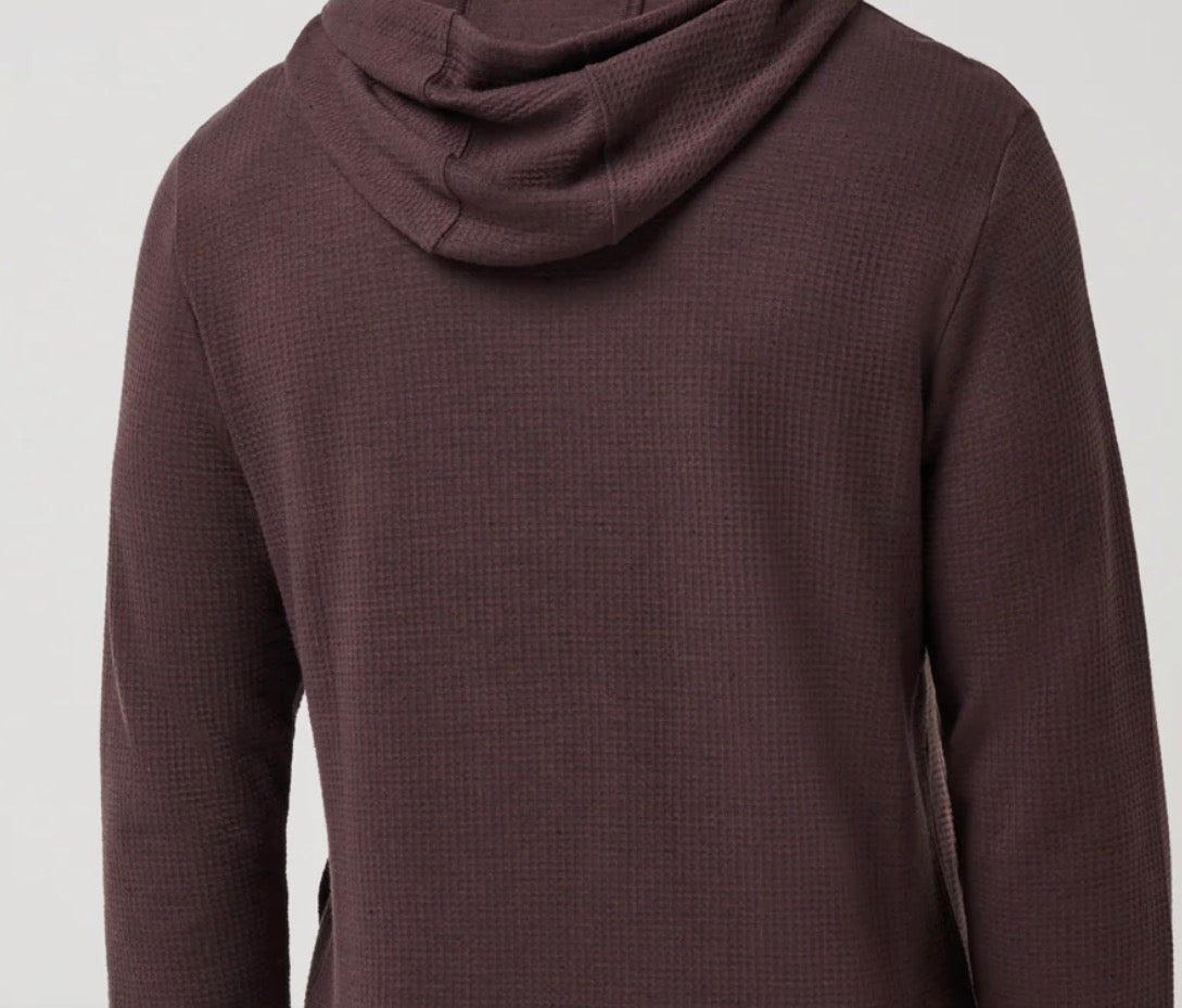 Travis Mathew Cloud Waffle Hoodie Raisin