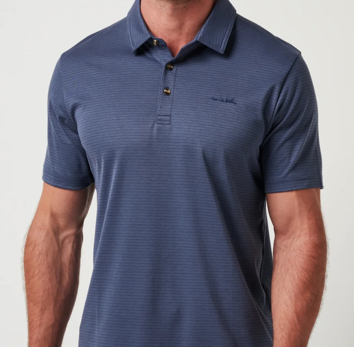 Travis Mathew The Zinna Mood Indigo Vintage Polo