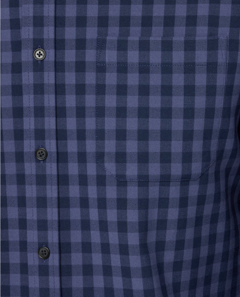 Mizzen and Main City Flannel Navy Hayes Gingham