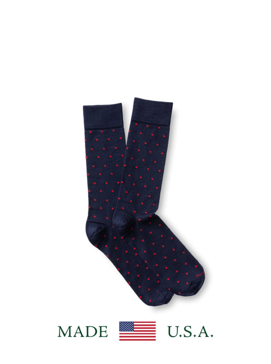 Navy Dot Socks