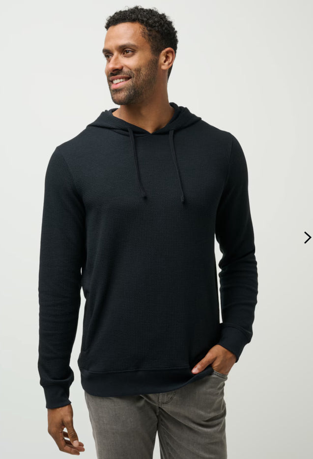 Travis Mathew Cloud Waffle Hoodie Black