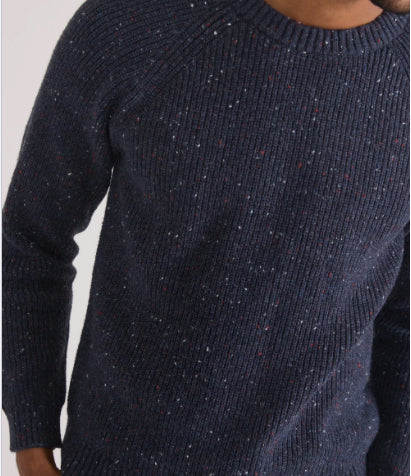 Marine Layer Inverness Crew Sweater Navy Green