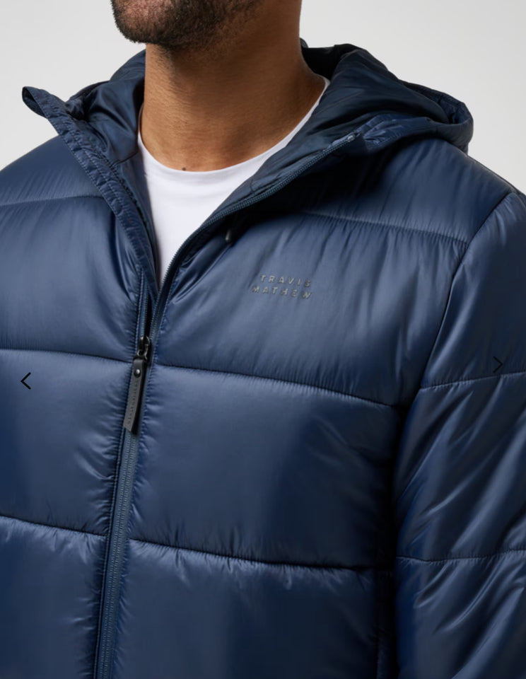 Travis Mathew Aves Tech Puffer Jacket Total Eclipse