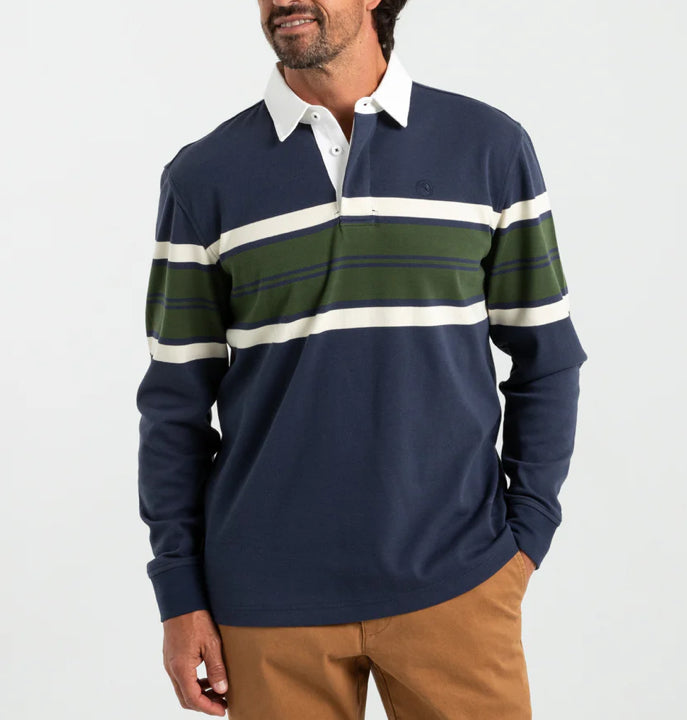 Duck Head LS Legacy Rugby Navy