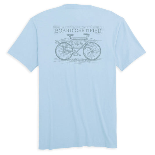 Fish Hippie Bike Tee-Sky