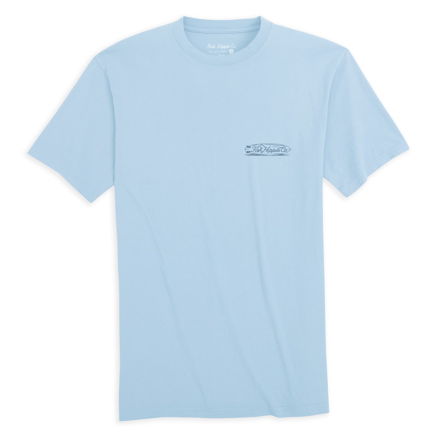 Fish Hippie Bike Tee-Sky