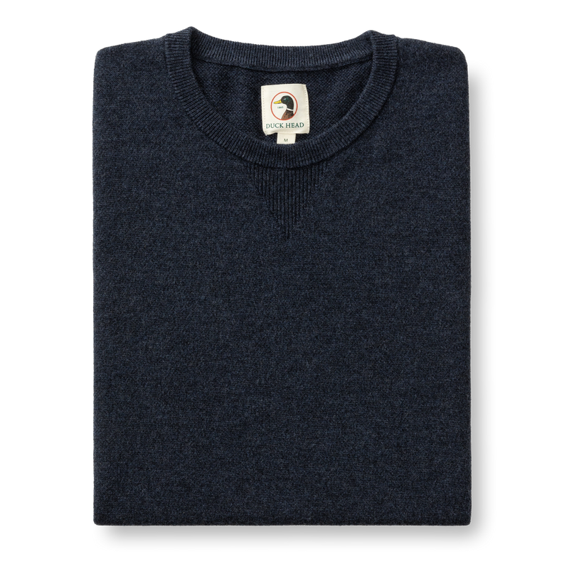 Duck Head Henson Merino Crewneck Sweater -Navy