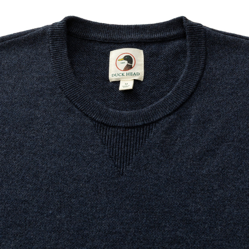 Duck Head Henson Merino Crewneck Sweater -Navy