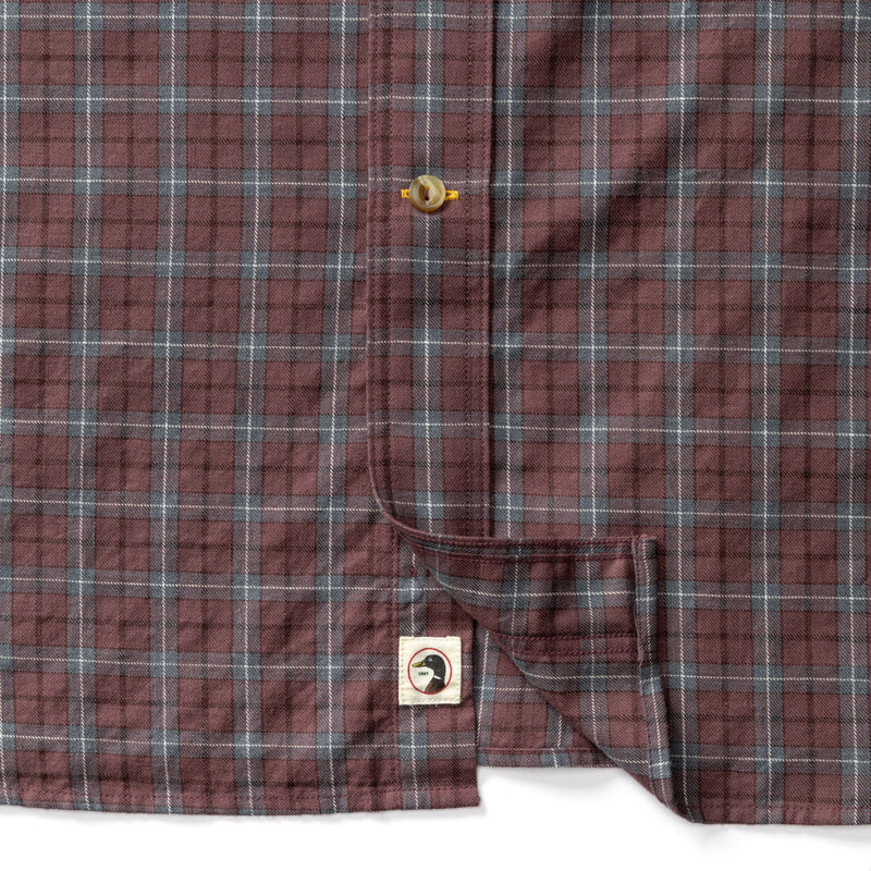 Duck Head Cotton Wool Sport Shirt- Huckleyberry