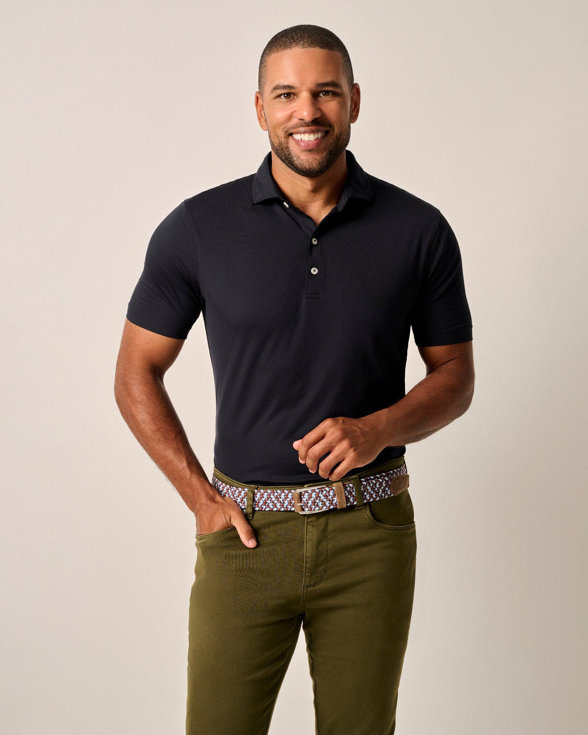 Johnnie O Huron Polo-Black