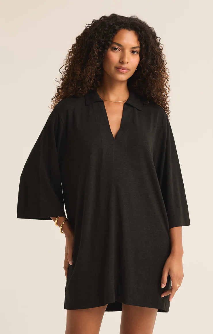 ZSupply MALLORY COVER UP MINI DRESS/black