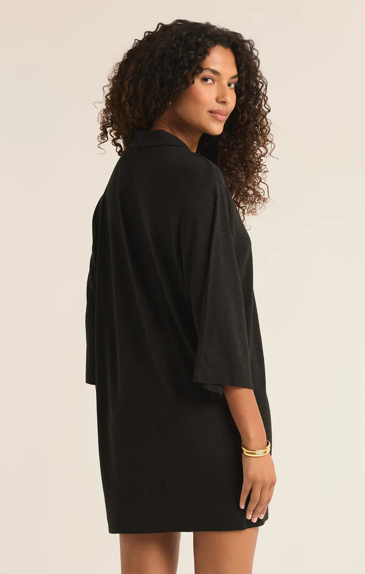 ZSupply MALLORY COVER UP MINI DRESS/black