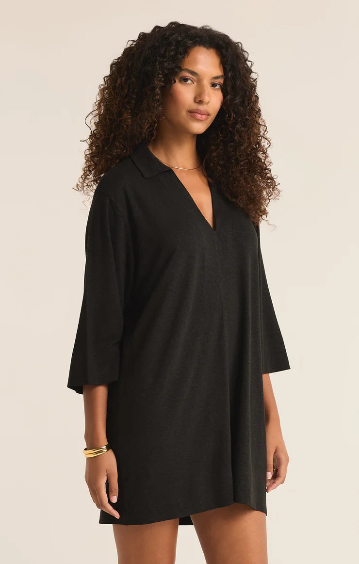 ZSupply MALLORY COVER UP MINI DRESS/black