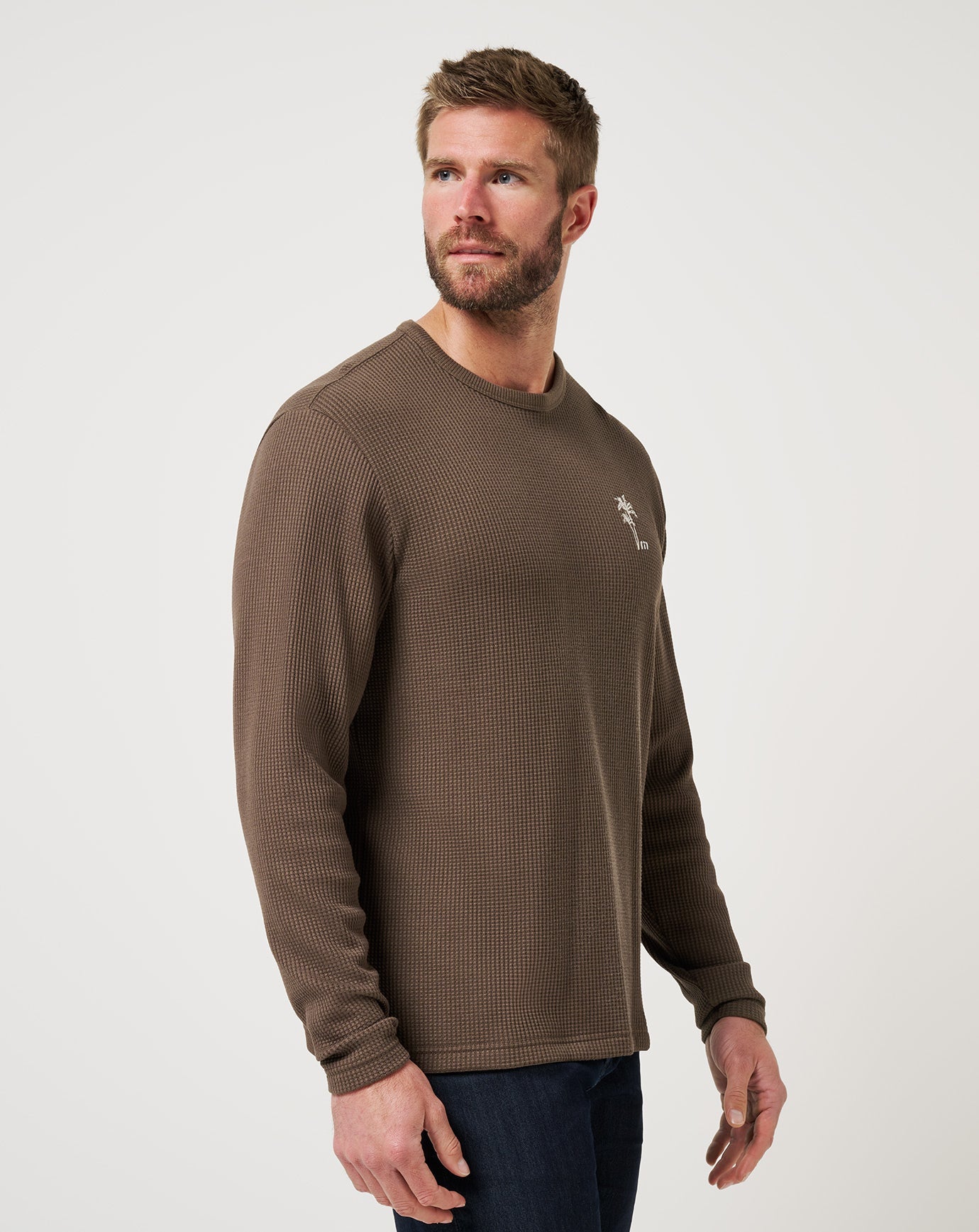 Travis Mathew Souvenr Stand Waffle Longsleeve