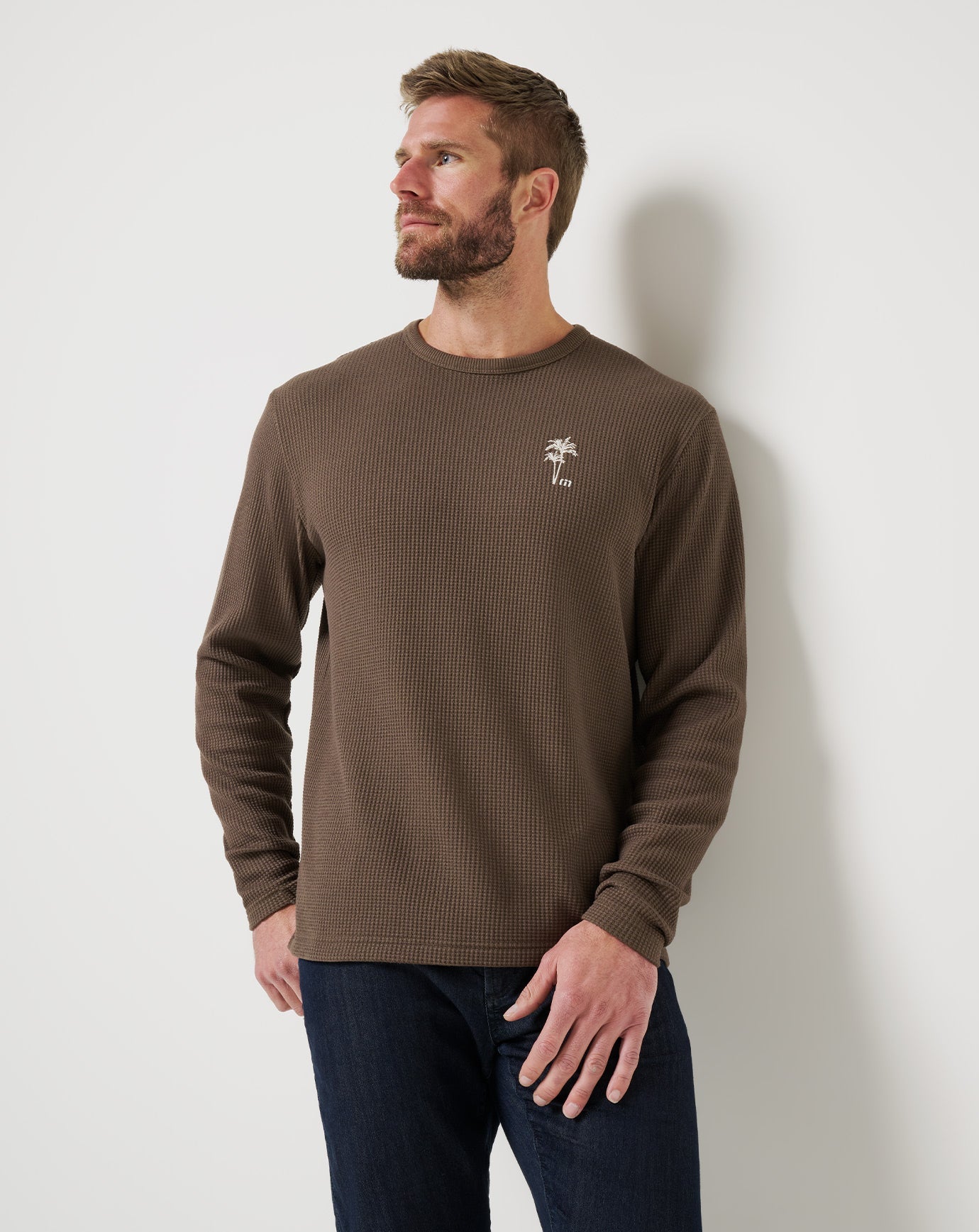Travis Mathew Souvenr Stand Waffle Longsleeve
