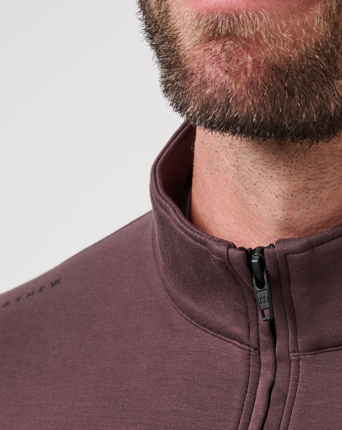 Travis Mathew Fibercloud Quarter Zip-Raisin