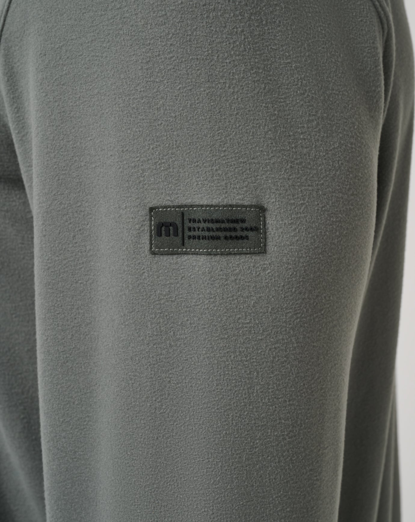 Travis Mathew Peak Fleece Crew -Dark Olive