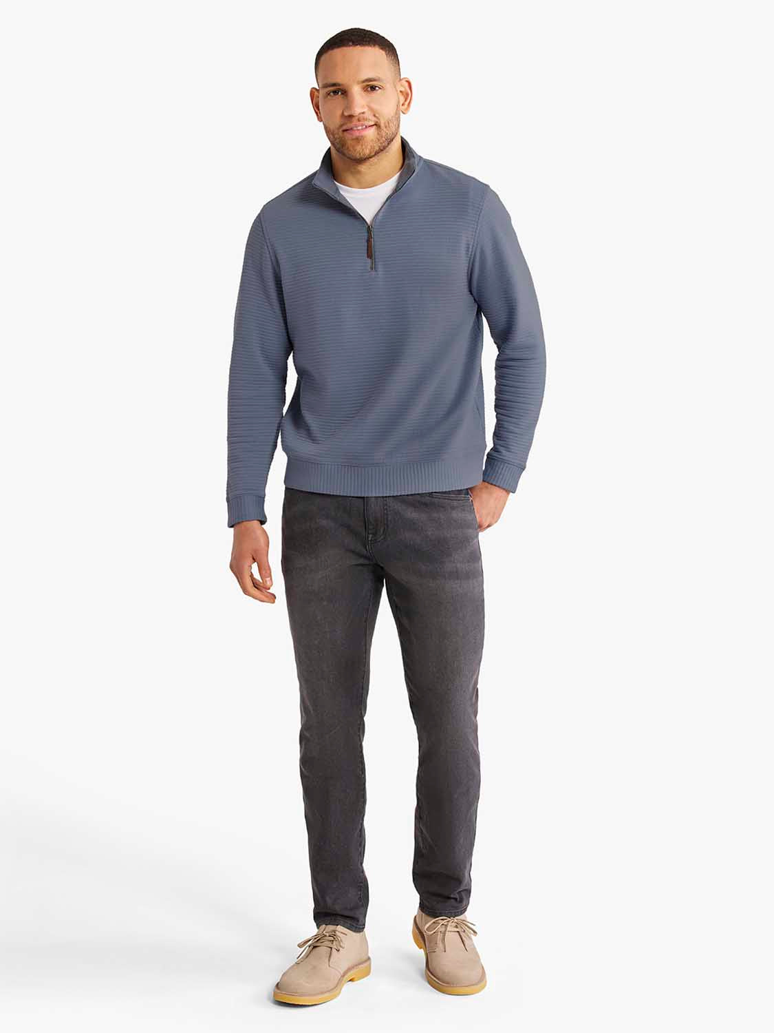 Fair Harbor Overlook 1/4 Zip-Martime
