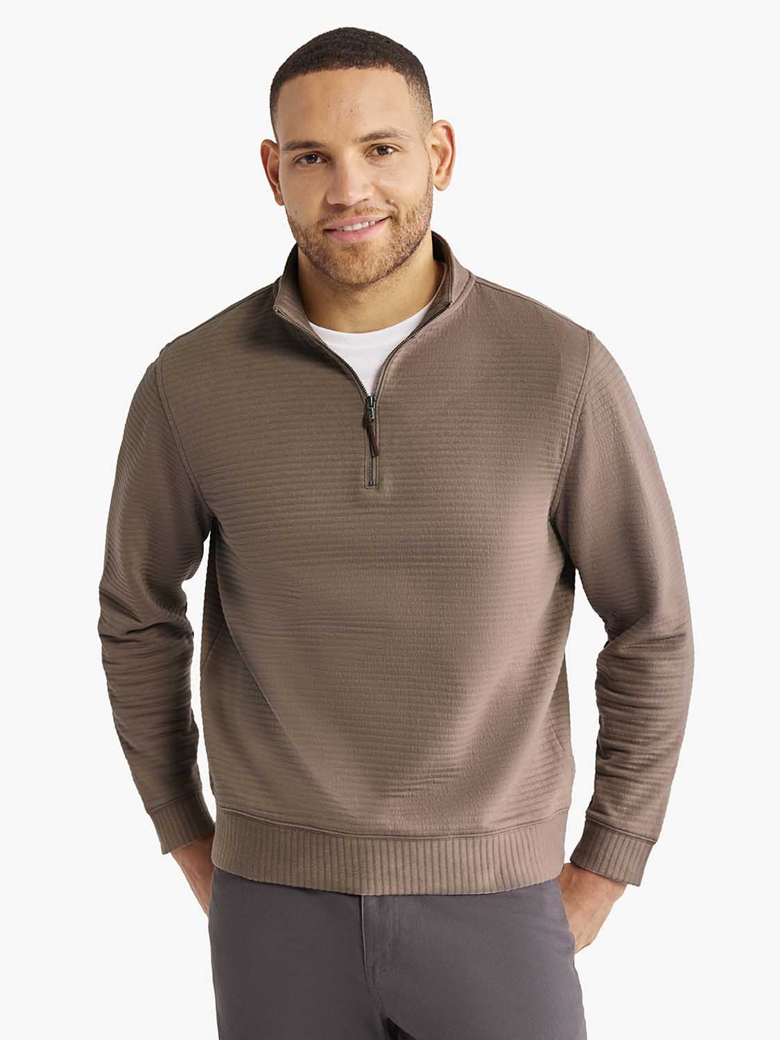 Fair Harbor Overlook 1/4zip -Sandbar