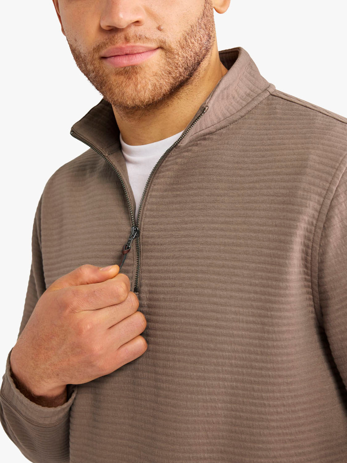 Fair Harbor Overlook 1/4zip -Sandbar