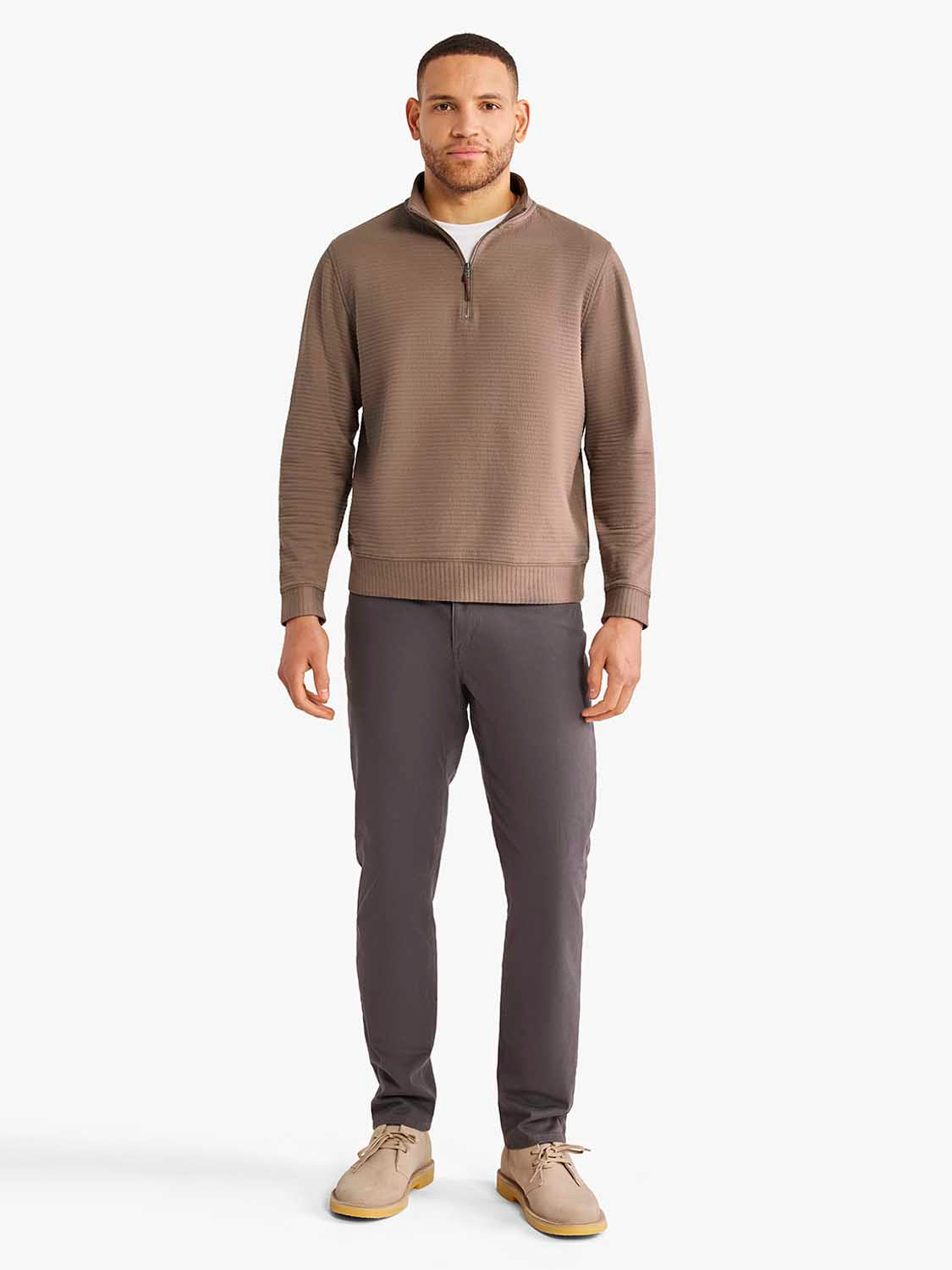 Fair Harbor Overlook 1/4zip -Sandbar