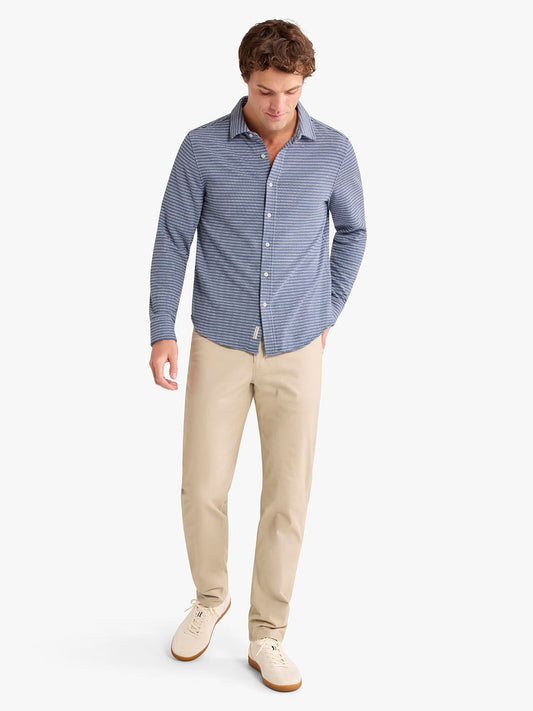 Fair Harbor Sundown Terry Button Up-Martime