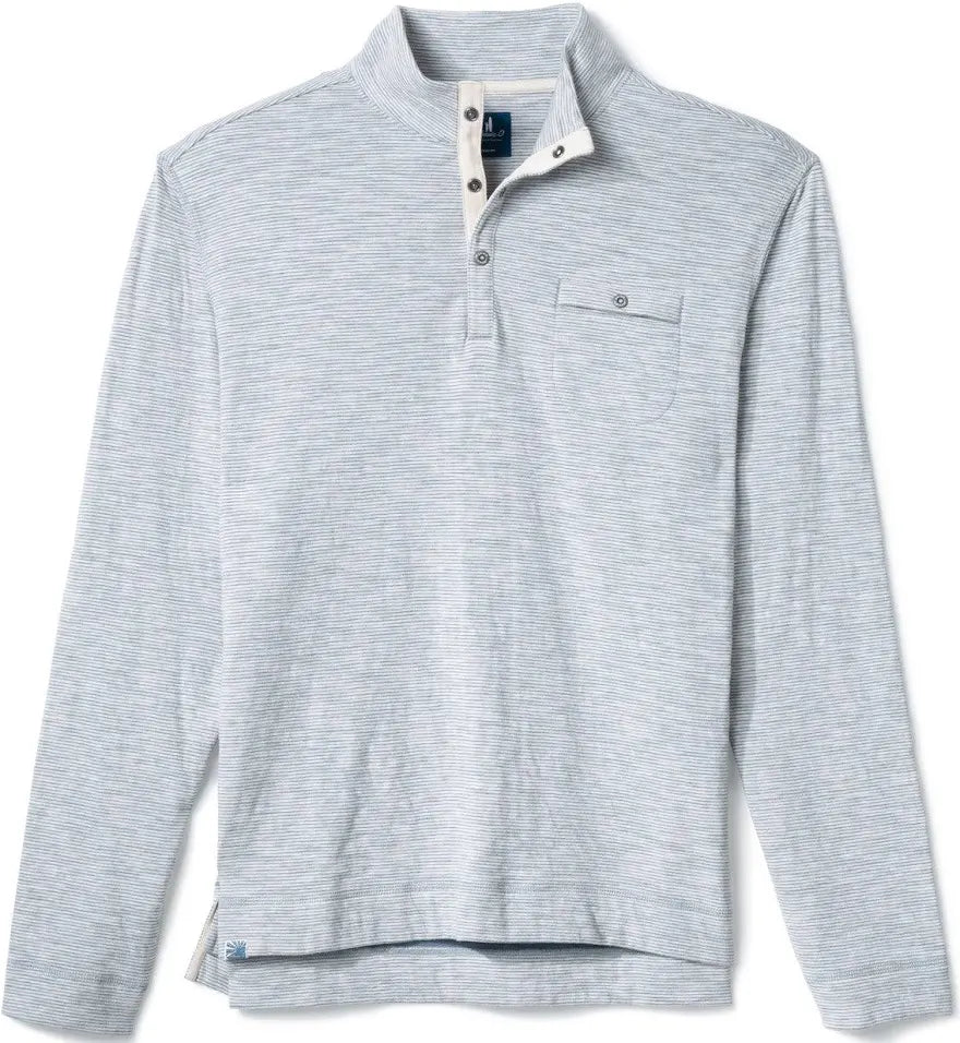 Johnnie O Cove Striped Henley -Cream