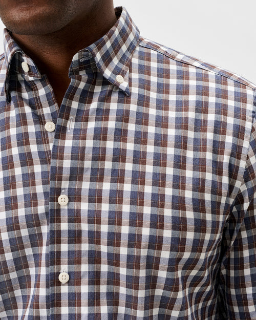 Johnnie O Natural Performance Button Down Shirt - Oak Bluffs Plaid