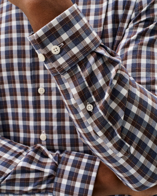 Johnnie O Natural Performance Button Down Shirt - Oak Bluffs Plaid