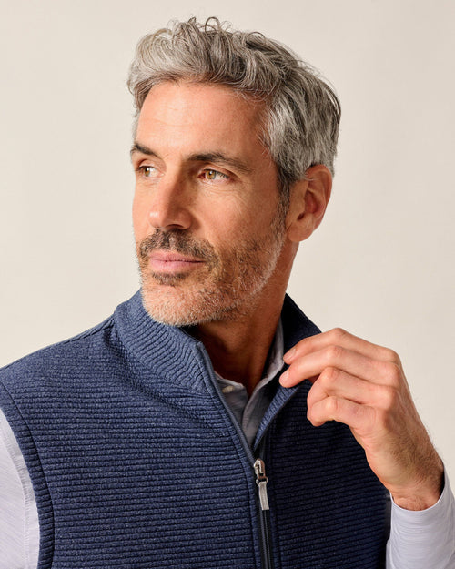 Johnnie O Reggie Vest-Navy