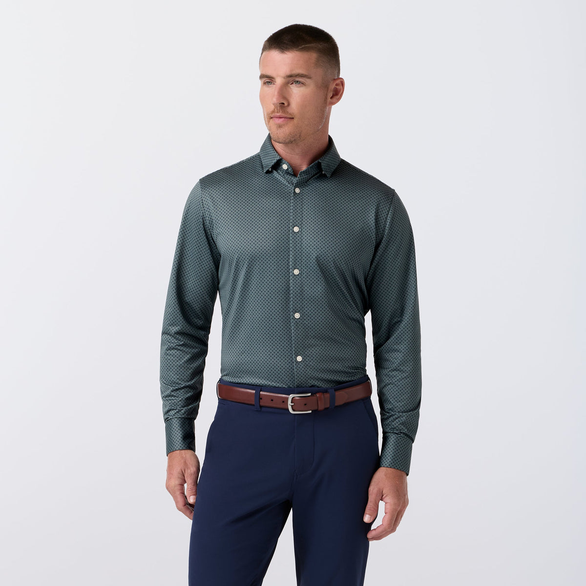 Mizzen & Main -Haylard Dress Shirt Hemlock Clover