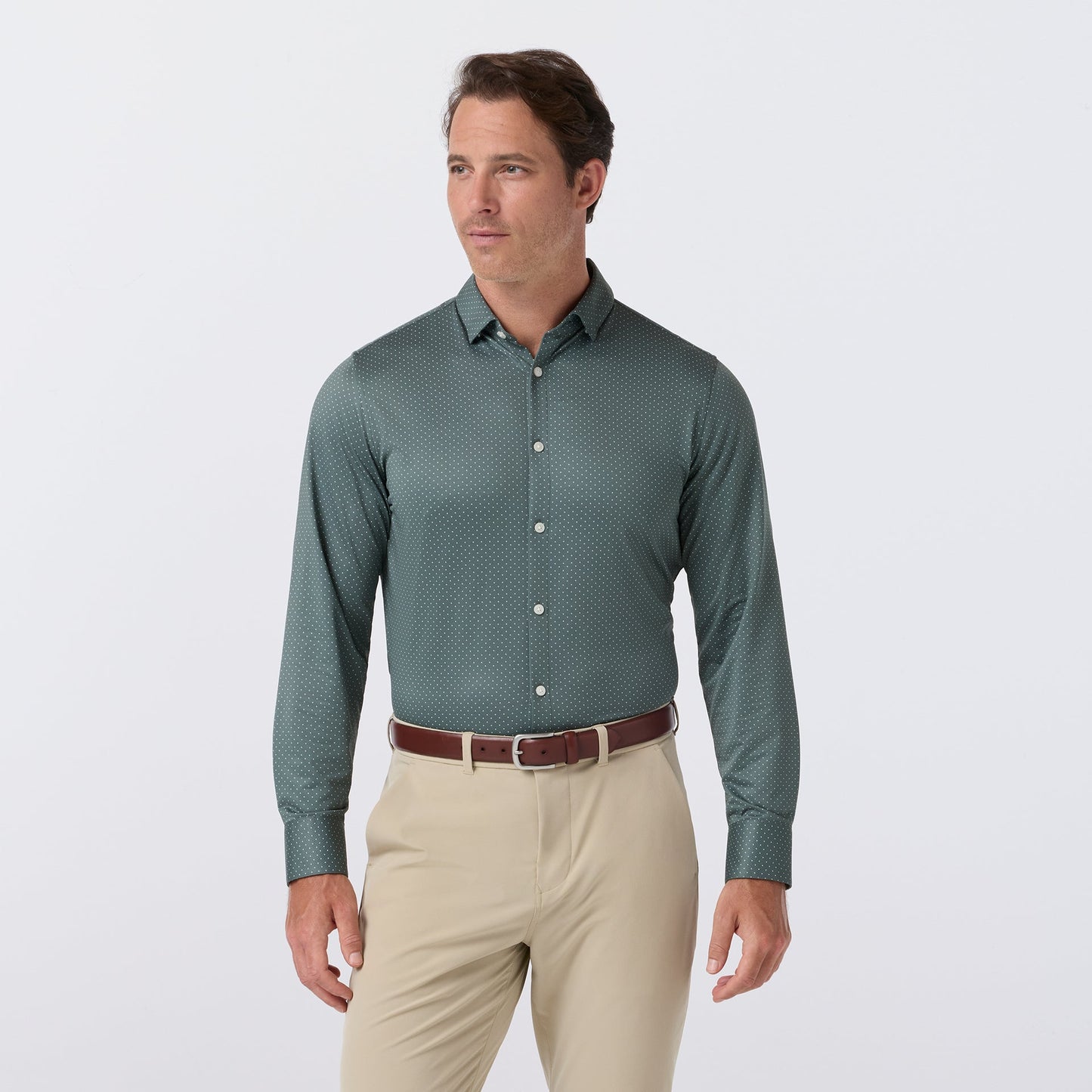 Mizzen & Main Haylard Longsleeve Dress - Hemlock Clover