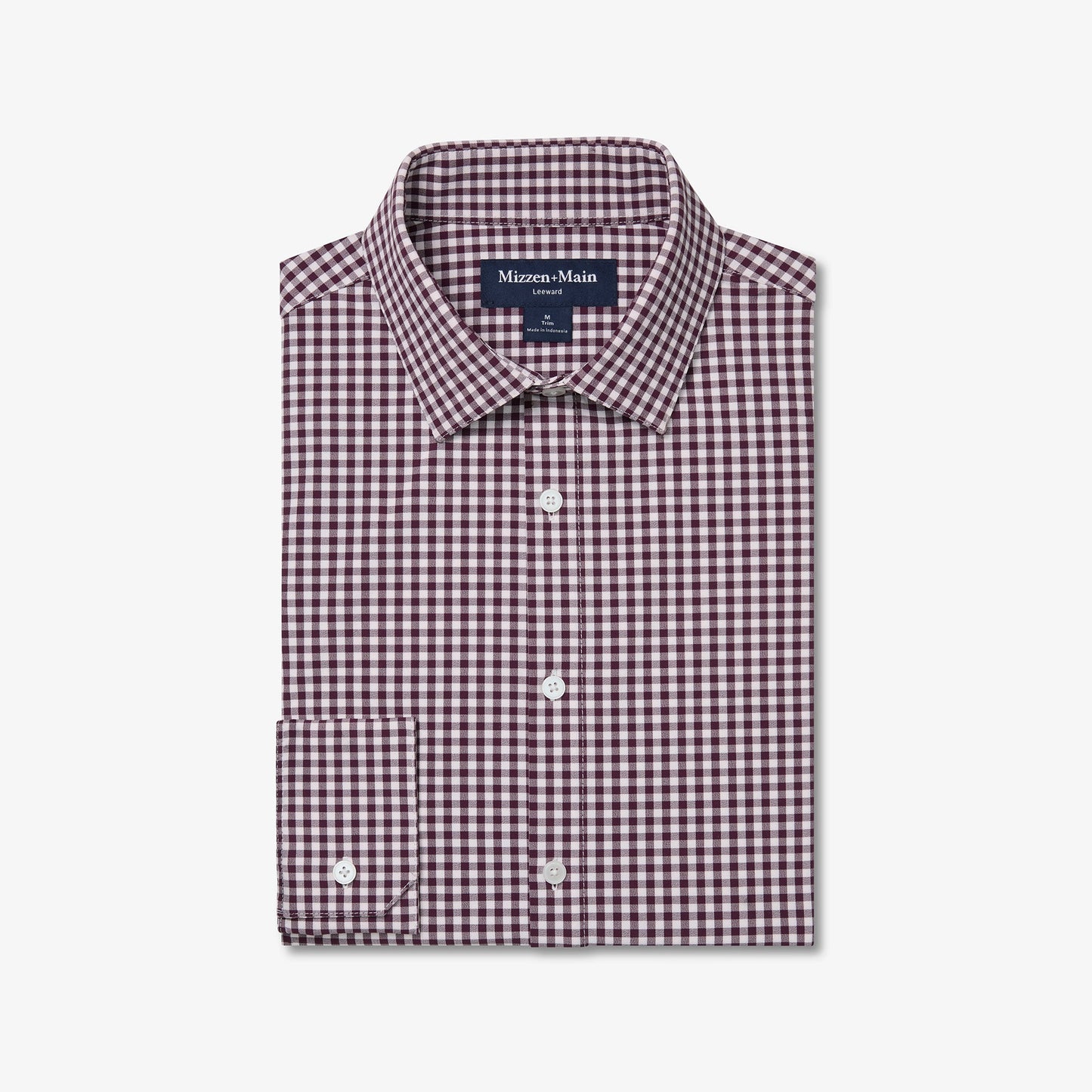 Mizzen & Main Leeward Dress Shirt-Eggplant